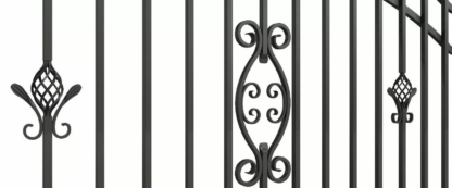Schmuckzaun 145 / 175 x 2m Zaunelemente Zaun Gartenzaun – Bild 4