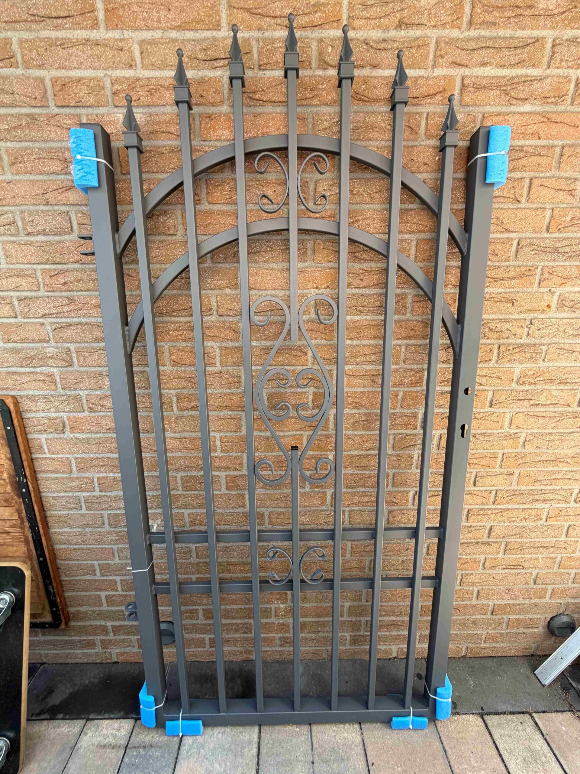 Einfahrtstor 175 x 3m / 3.5m / 4m Hoftor Metalltor Tor Doppelflügeltor Anthrazit – Bild 6